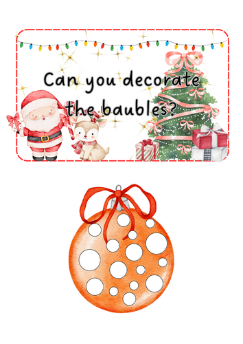 Christmas - decorate baubles