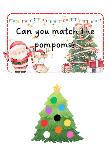 Christmas - Pom Pom trees