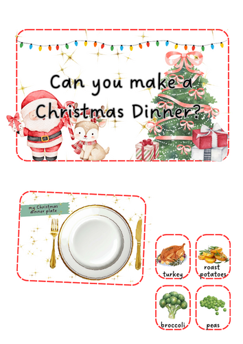 Christmas - dinner plate