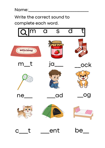 Set 1 Sounds Read Write Inc Phonics Worksheets - Part 1