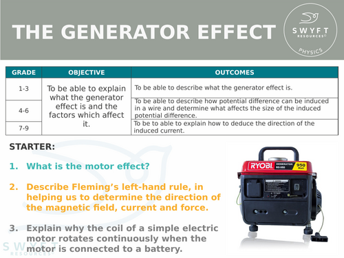 NEW AQA Physics (2016) - The Generator Effect
