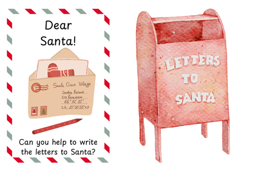 Dear Santa, phase 4 and 5 write and colour