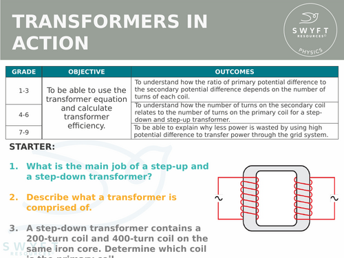 NEW AQA Physics (2016) - Transformers in action
