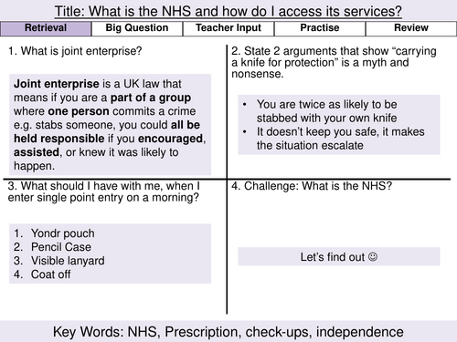 Y8 PSHE- HT3 Choices & Influences