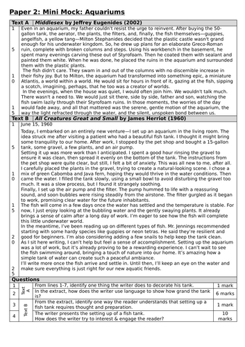 Mini-Mocks Pearson2.0 GCSE English Language | Teaching Resources