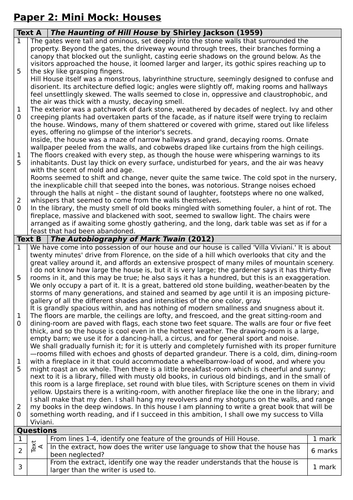 Mini-Mocks Pearson2.0 GCSE English Language | Teaching Resources