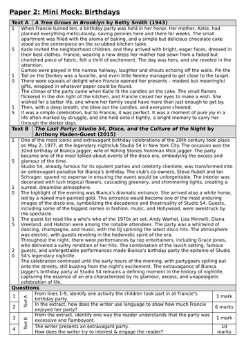 Mini-Mocks Pearson2.0 GCSE English Language | Teaching Resources