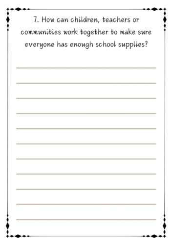 Exploring Poverty and School Supplies: A Thought-Provoking Question ...
