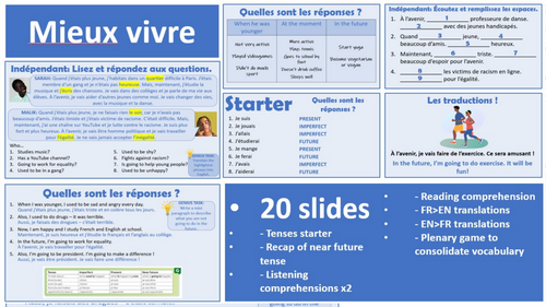2026 French AQA GCSE Module 4.5 - Mieux vivre