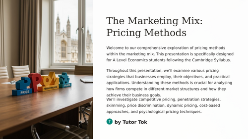 AS Level Business - Unit 3.3 The Marketing Mix | Teaching Resources