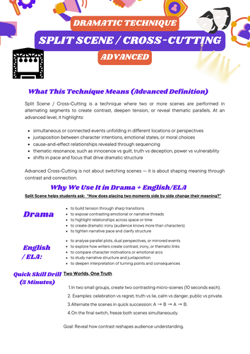 Split Scene / Cross-Cutting (Advanced) — Technique Sheet