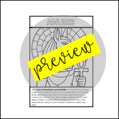 Egyptian Gods Colouring Pages | KS2–KS3 Ancient Egypt | Mythology ...