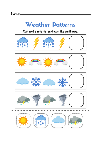 Weather Wonders: Pattern Recognition Worksheets