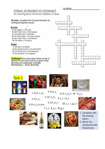 Spanish Christmas. Christmas in Spain. KS3 and KS4 lesson | Teaching ...