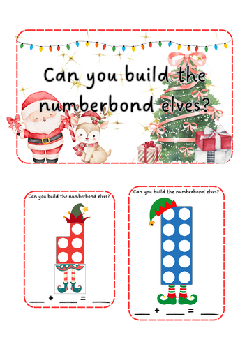 Christmas - Numicon elves