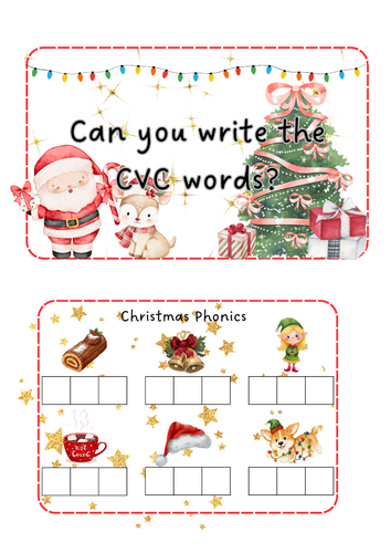 Christmas - CVC words Christmas