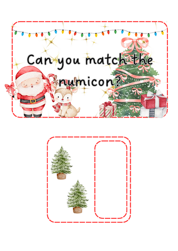 Christmas - Numicon matching