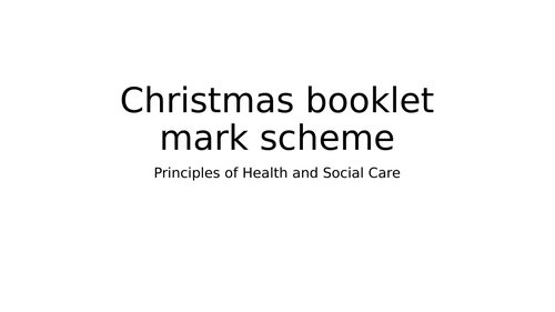 AAQ Health and Social Care F090 Revision booklets x2 | Teaching Resources