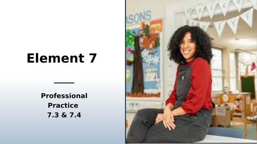T Level Education & Early Years/ Assisting Teaching. Element 7 GEN 2 ...