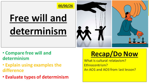 Free will and determinism | Exams in 2027 - AQA A Level Psychology ...