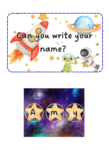Space - Name writing