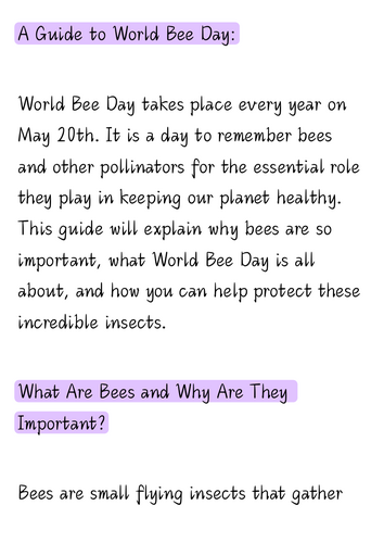 World Bee Day Guide: Understanding the Importance of Bees on May 20th ...