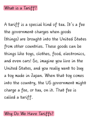 Understanding US Tariffs: A Simple Guide for Kids and Teens | Teaching ...