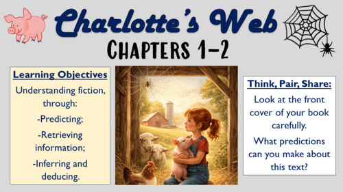 Charlotte's Web - Chapters 1-2 - The Story Beginning!