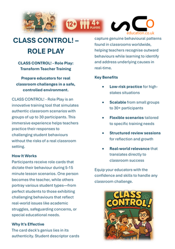 CLASS CONTROL -ROLE PLAY | Teaching Resources