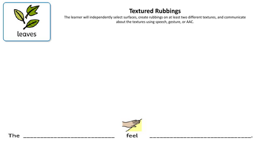 extured Rubbings Worksheets – Leaves, Wall & Bark Sensory Exploration ...