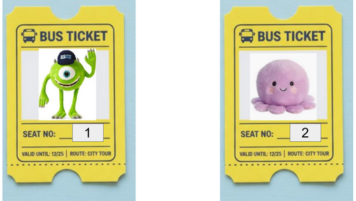 Character Bus Tickets – Reward & Role Play (9 Pages, 18 Tickets ...