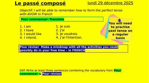 Ma famille et moi - lesson based on sentence builder | Teaching Resources