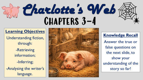 Charlotte's Web - Chapters 3-4 - Wilbur's Loneliness!