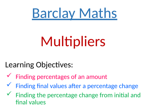 Multipliers