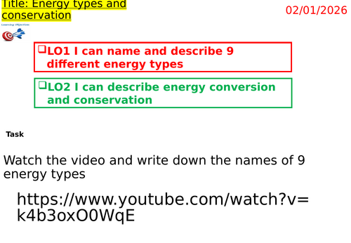 Energy types and conservation for IGCSE Physics 0625 CIE Unit 1 ...