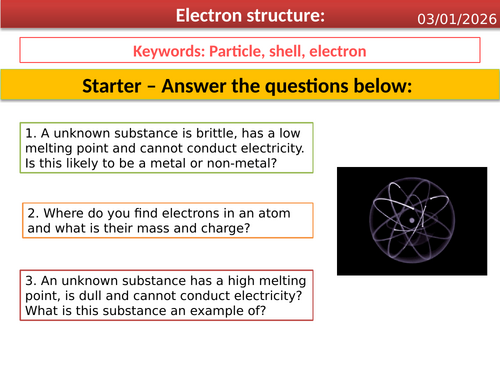 Smart Activate 3 - Electron structure