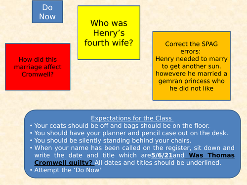 GCSE History Edexcel Henry VIII and his Ministers Unit 2 | Teaching ...