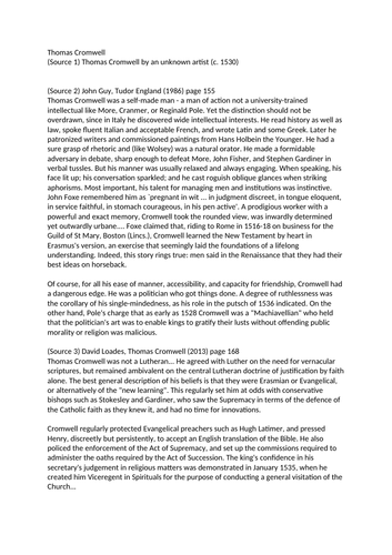 GCSE History Edexcel Henry VIII and his Ministers Unit 2 | Teaching ...