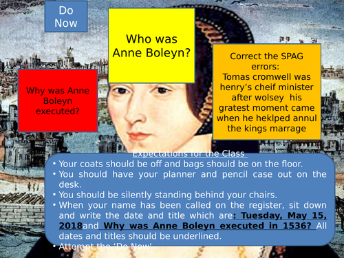 GCSE History Edexcel Henry VIII and his Ministers Unit 2 | Teaching ...
