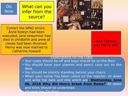 Henry VIII and his Ministers Unit 3 Edexcel GCSE History | Teaching ...