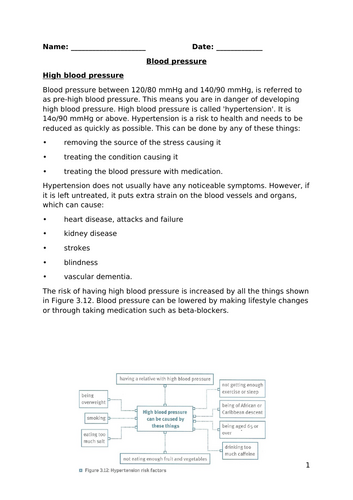BTEC TECH AWARD Component 3 Health and Wellbeing Health & Social Care ...