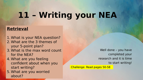 OCR A-level History NEA scheme of work | Teaching Resources