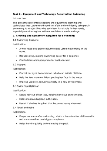 Sport COMPONENT 1: Preparing Participants to Take Part in Sport and  Physical Activity June 2026