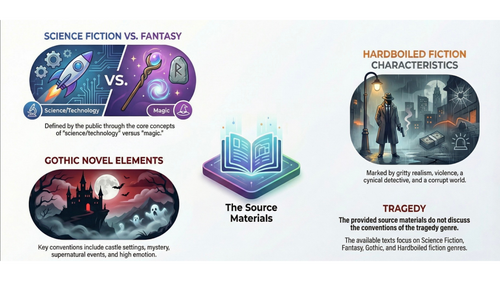 Genre Infographics for English | Gothic, Sci-Fi, Crime, Horror ...