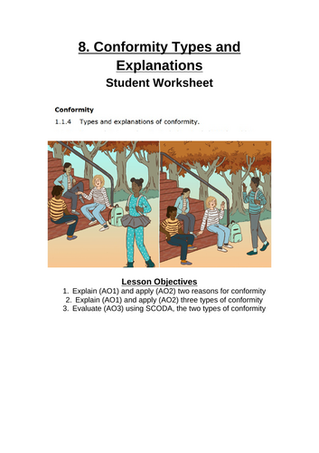 7. Conformity types and explanations | Teaching Resources