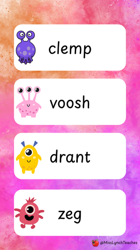 Mock Phonics Screening Practise - Set 1