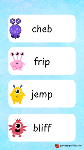 Mock Phonics Screening Practise - Set 2