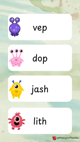 Mock Phonics Screening Practise - Set 3