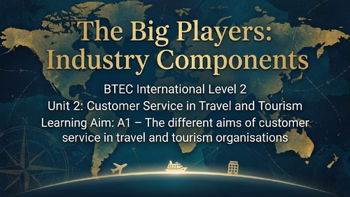 BTEC International L2 Travel & Tourism Unit 2 A1 L2 | Teaching Resources