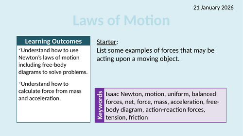 OCR AAQ in Applied Science- P2.1.5 Force